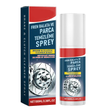 Brake Parts Cleaner Spray 100ml, Deep Cleaning Power and Quick Drying Formula for Car Disc Brake Rotor and Wheel Rim