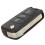 2X Replacement 3 Button Keyless Entry Remote Control Folding Flip Car Key Fob Shell Compatible with  I20 I30 6