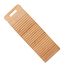 Laundry Washboard Wooden Clothes Washing Board 40x15cm Khaki for Home Travel School Hand Wash