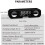 Clock -Luidspreker, LED HD-Spiegel, FM-Radiofunctie, Multifunctionele Weergave -Audio, Wit 7