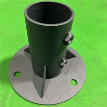 2X Poste de Cerca de Alambre de Cadena, Brida de Piso, Piezas de Cerca de Alambre de Cadena de Metal para Buzón de 78 mm