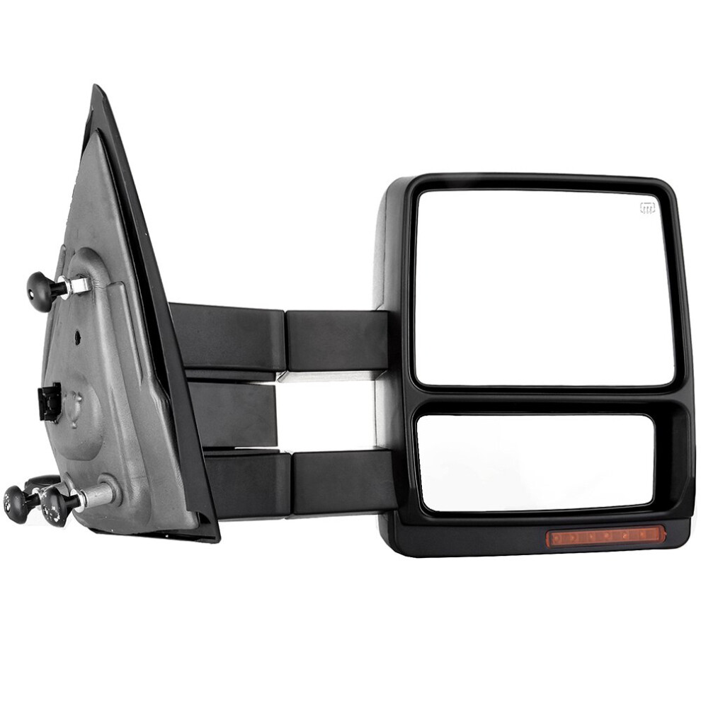 Right Side Towing Mirror Replacement For 20072014 Ford F150 Pickup Truck Manual Folding Telescoping Black 9073542747734