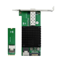 5X M.2 10G Server Netwerkkaart M.2 M X520-DA1 10G SFP+ Glasvezel Industriële Computer Server Netwerkkaart JL82599EN Chip