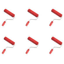 6X Rodillo de Pintura de Piel de Cocodrilo en Relieve de 7 Pulgadas con Manejar para DecoracióN de Pared