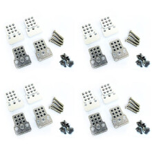16PZ RC Kit di Staffe per Torri di Shock nel Metallo per Auto Assorbitori di Ammortizzatori Seatfor 1/16 WPL C-14 / C-14K / C-24 / C-24K Parti di