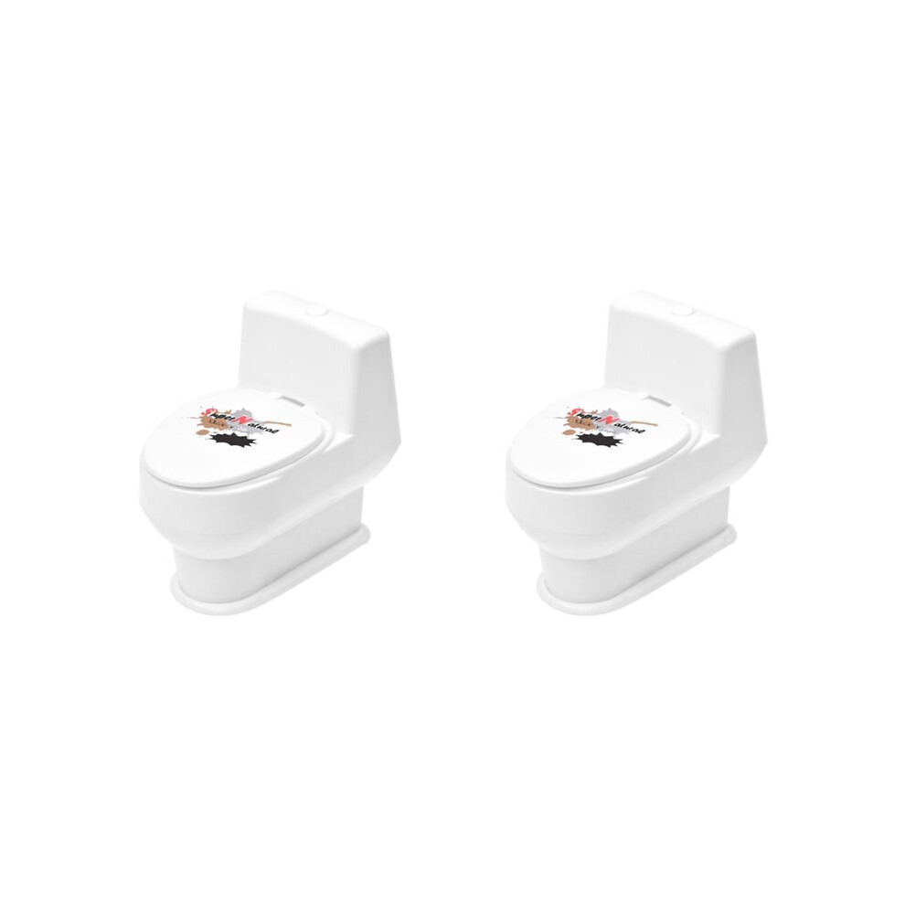 Brecantia 2X White Interesting Funny Toilet Bowl Supernatural Water Gun Toy For Kids Children