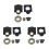3X 11011 for HSP Electric Power  Drill Plate Nitro Engine Roto Backplate E-Start 1