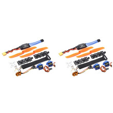 2X A2212 2200KV Borstelloze Motor 30A ESC XT60 Stekker SG90 9G Micro-Servo 6035 Propeller voor RC Helikopter met Vaste Vleugel