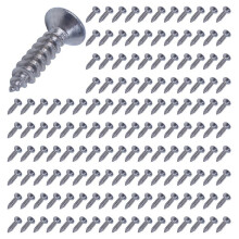 Vis Autotaraudeuse Phillips Ă TĂŞTe Plate 500X en Acier Inoxydable 12X3 mm Argent
