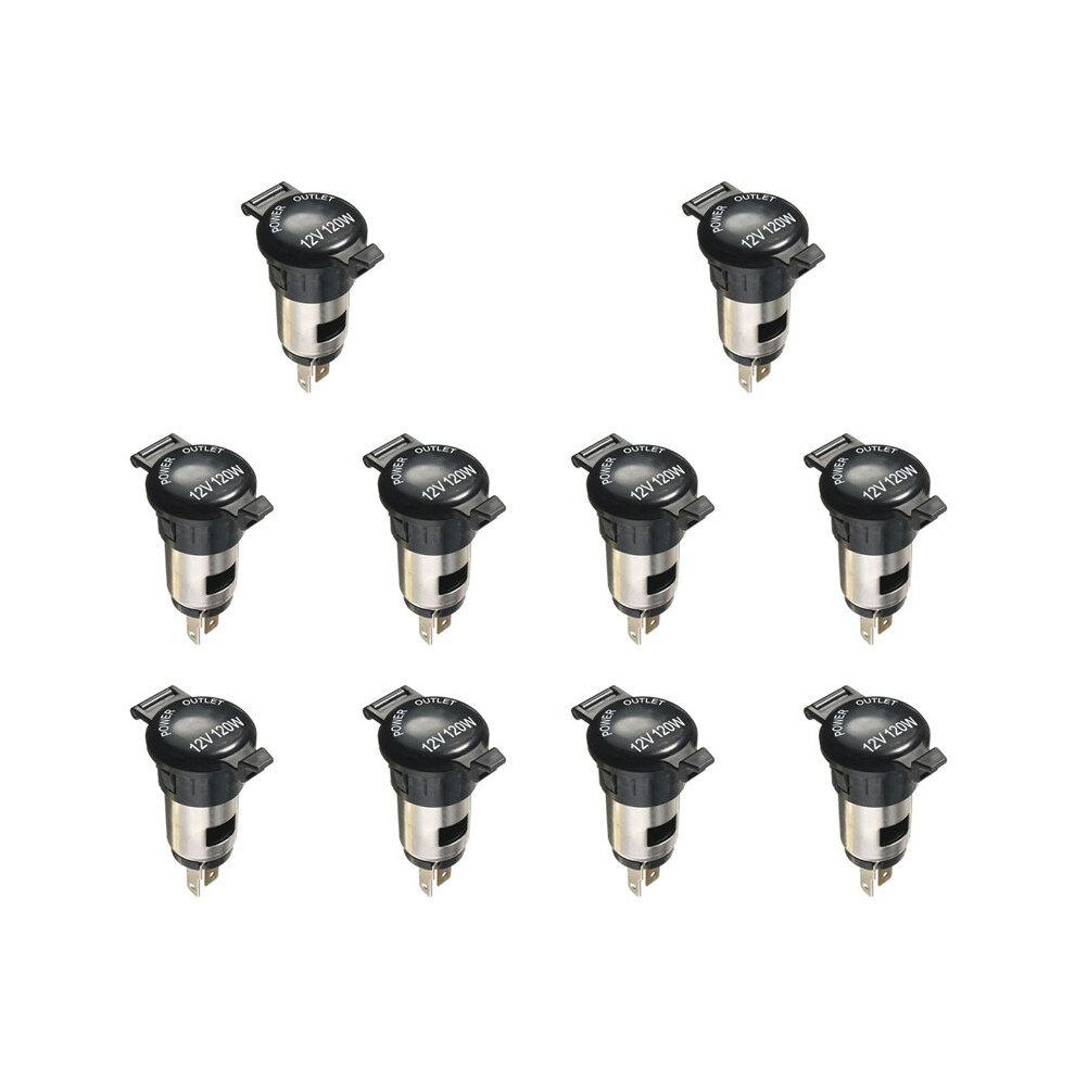 10X 12V 120W Cigarette Lighter Power Socket Plug Outlet for Car Motorcycle Boat