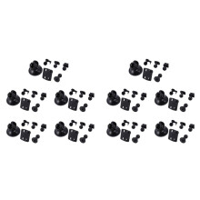 10X Auto-Saugnapf Fuer Dash Cam Halter Fahrzeug-Videorekorder auf Windschutzscheibe und DashBoard Mount mit 5 Arten Adapter 360 Grad-Winkel-Ansicht