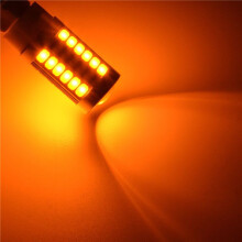 7440, T20 Led Bulbs Amber Yellow 900 Lumens Super Bright Turn Signals Light Brake Stop Parking Light (Pack of 40)