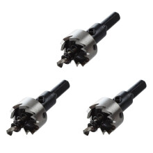 3X Diente de Sierra de Agujero Broca Taladro de Sierra de Agujero de Acero HSS Herramienta Cortador para Metal Madera AleaciÓN 22mm
