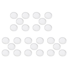 25 Pack Diy Round Coaster Silicone Mold, Diameter 3.15Inch/8cm, Molds for Casting with Resin, Cement