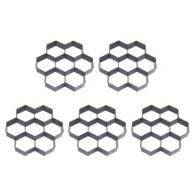 5X DIY Patio Promenade Maker Stepping Stone Beton Pave Moule Reutilisable Chemin Maker Moule Jardin Pave Pierre Moules 30 X 30 cm