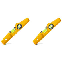 2X Livello Magnetico Pressofuso da 10 Pollici, Livella A Bolla D'Aria Magnetica Professionale per Impalcature