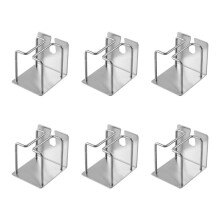 6X Support de Rasoir Électrique Support de Rasoir Mural Auto-Adhésif en Acier Inoxydable Support de Rasoir de Salle de Bain Mural