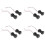 8pcs Black 2-Layers 4 X 1.5V AAA Battery Holder Case Box W Wire Leads 1