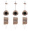 3X  Natural Coconut Husk Coconut Hide with Ladder for Bird Shell Hideaway Durable  2 1