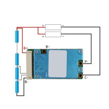 3X BMS 13S 48V Li-Ion Litio 18650 Paquete de Batería Balanceador Placa de Carga Ecualizador Puerto Común/Separado para Escooter (20A)