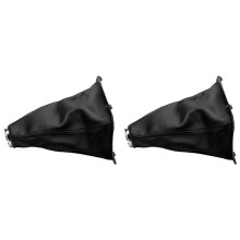 2X Car PU Leather Shifting Gear Cover Shift Gear Gaitor for Avensis T25 MK2 II 2003-2009