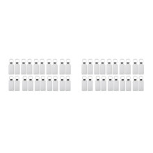 40Er-Pack Sublimationsrohlinge, SchlüSselanhäNger, Glitzernder PU-Leder-SchlüSselanhäNger, WäRmeüBertragungs-SchlüSselanhäNger, Doppelseitiger