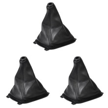 3X Car PU Leather Gear Boot Gaiter Cover for Sonata 1998 1999 2000 2001 2002 2003 2004 2005 2006