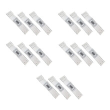 Crack Monitoring Record, 15Pcs Crack Measurement Tool, Crack Width Gauge, Clear Acrylic Corner Crack Comparison Caliper