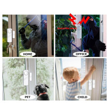 8-Teiliger Sicherheits-Tür-Fenster-Alarm, Kabelloser Tür-Fenster-Einbruchalarm, Türklingel-Alarm für Bürofenster, Pool