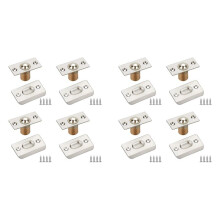 Closet Door  Catch, Door  Catches for Interior Doors, Dual Adjustable  Bearing Catch Silver 8 Pack