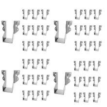 40Pcs Strong Tie Brackets LU24 2X4 Joist Hanger Galvanizing Face Mount Joist Hangers for Wood Hurricane Ties Rafter Ties