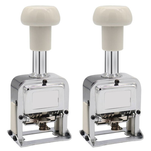 2X Automatic Coder 4Digit Number Machine Production Date Manual Coder Numbering Advance Machine Quick-Drying Ink Black