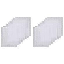 Canvas Pads 16 Pcs White Rectangle Plastic Mesh Sheet Flexible Plastic Canvas for DIY Crafts Embroidery Crafting Knit