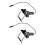 2X Microphone de Violon Piézo Portable CV-19 avec Support de Prise Externe pour Ukulélé 1