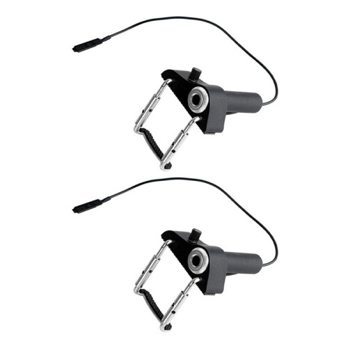 2X Microphone de Violon Piézo Portable CV-19 avec Support de Prise Externe pour Ukulélé