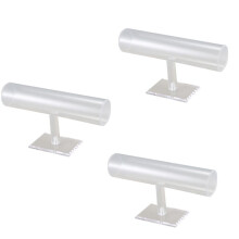 3X Pulseira/Pulseira/JóIas/RelóGio/AdereçOs Suporte de ExibiçãO Suporte de Barra em T, Transparente