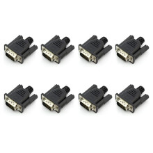 8X VGA Virtual Display Adapter Male Dummy Plug EDID Headless  Emulator Lock Plate