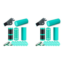 2X Sublimation Blanks Glass Silicone Strap Kit for 20 Oz Tight Straight Blanks