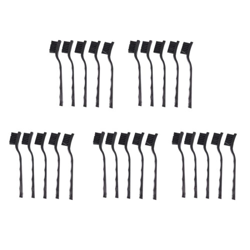 25 Pcs Black Non Slip Handle PCB Rework ESD Anti Static Dust Brush 17cm