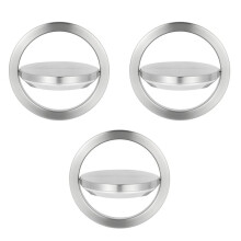 3X Keukenklepdeksel RVS Verzonken Inbouw Balansklepdeksel Vuilnisbak Vuilnisbak Vuilnisdeksel Keukenwerkblad Rond