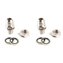 2X AN10 10AN DIY Turbo Universal Verwendung für Ölwanne/Ölsumpf Rücklauf Ablassadapter Spundverschraubung Keine Schweißnaht