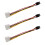 3X 4-Stift Hane Till 6-Stift Hona Uttag StröMkabel för PCIe PCI Express Adapter 1