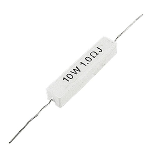 1.0 Ohm 10W Wirewound Ceramic Cement Resistor 20 Pcs 2