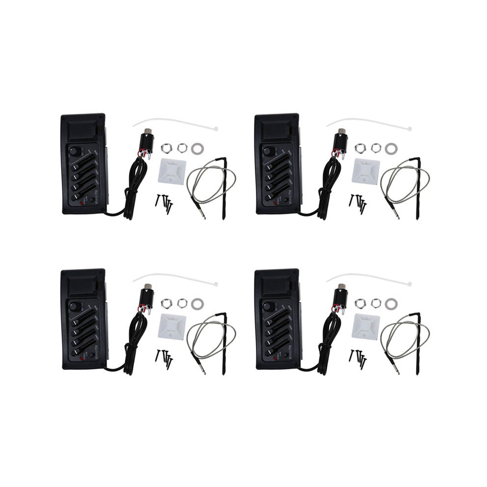 4X Guitar Preamp Amplifier Equalizer Eq 4-Band Eq Preamp Acoustic Piezo 7545R 6033079488619