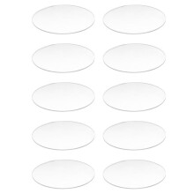 10X Transparent 3mm Thick Mirror Acrylic Round Disc Diámetro:100mm