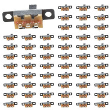 200pcs 5V 0.3 A Size Black SPDT Slide for Small DIY Power Electronic Projects