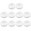 10X Glasplatten-Adapter, Aluminium, Rund, 50x8mm, Silber 1