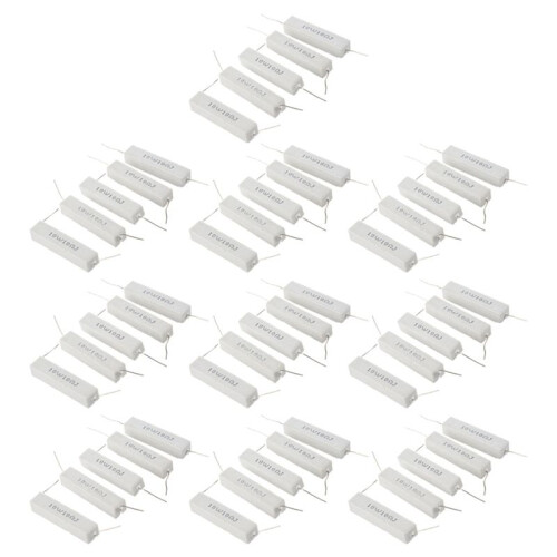 10W 10 Ohm 5% Winding Cemento Ceramic Power Resistor X 50
