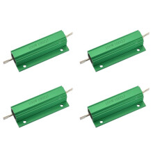 4X Aluminum Shell 100W Watt 100 Ohm Wirewound Power Resistor