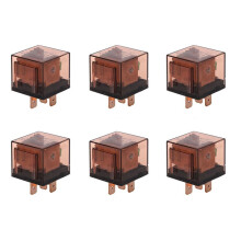 6X 24V 80A 1NO 1NC SPDT 5 Pins Green Indicator Light Automotive Truck Car Relay